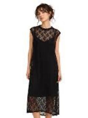 American Eagle Outfitters | Dresses | American Eagle Outfitters Black Satin Mini Dress With Bubble Hem